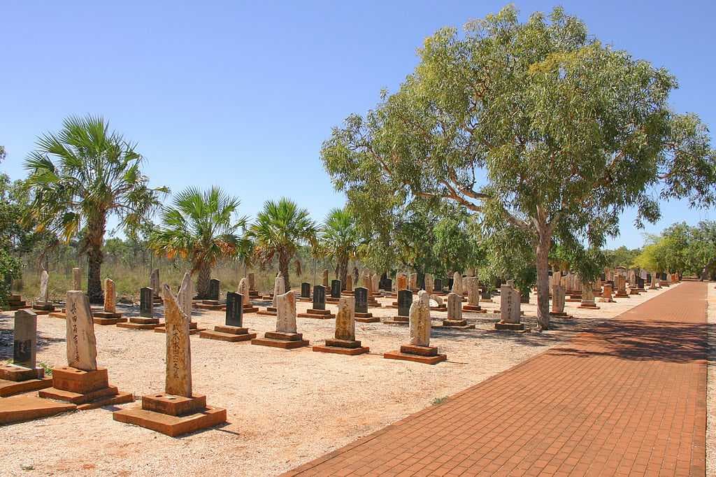 Headstones in the Japanese Cemetery