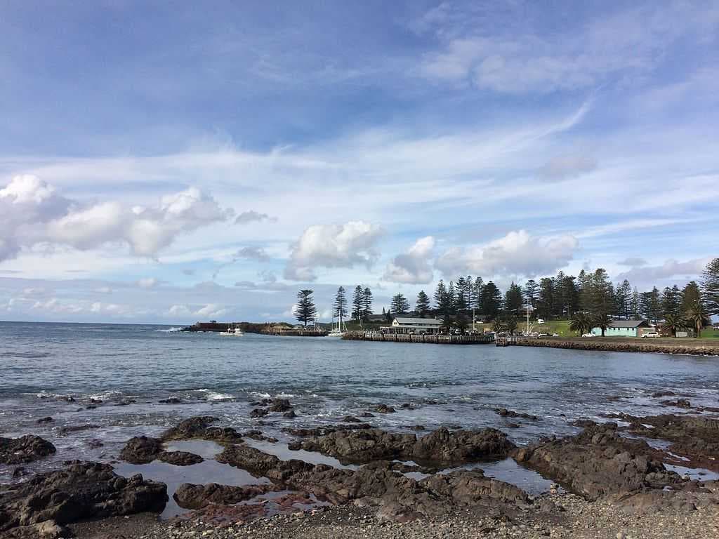 View of Kiama Harbour from Black Beach