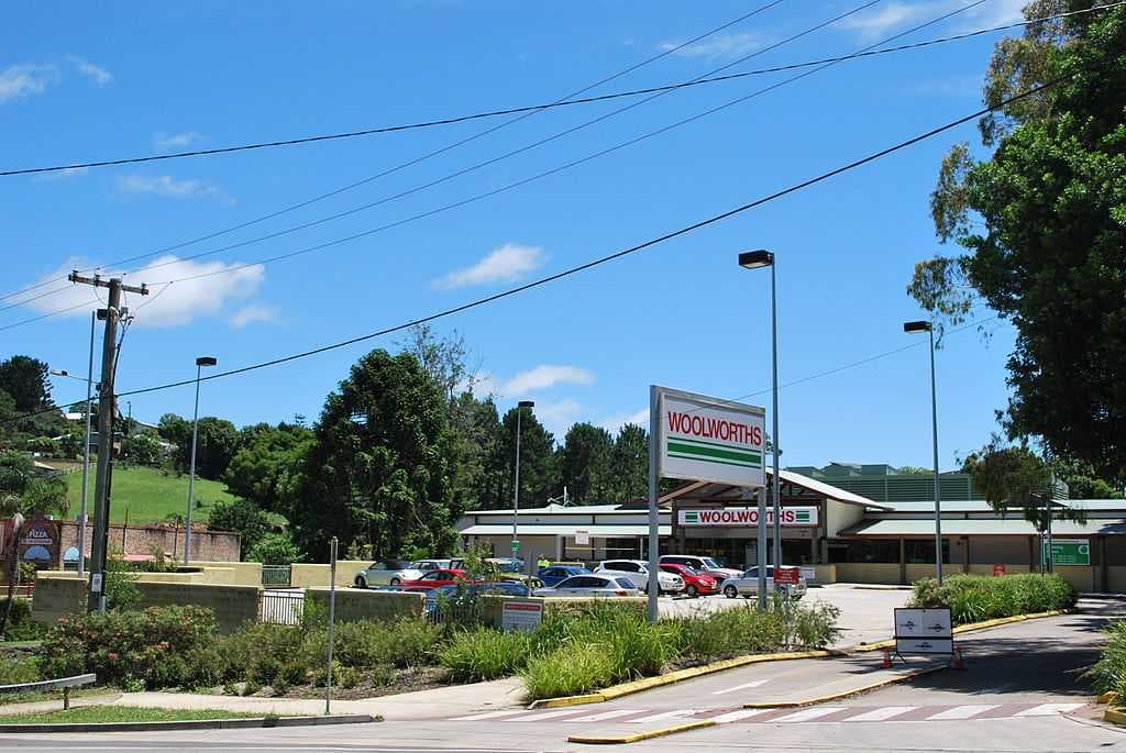 The controversial Woolworths supermarket at Maleny on the Obi Obi Creek