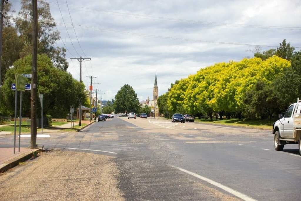 View of Market Street, looking towards the centre of the town
