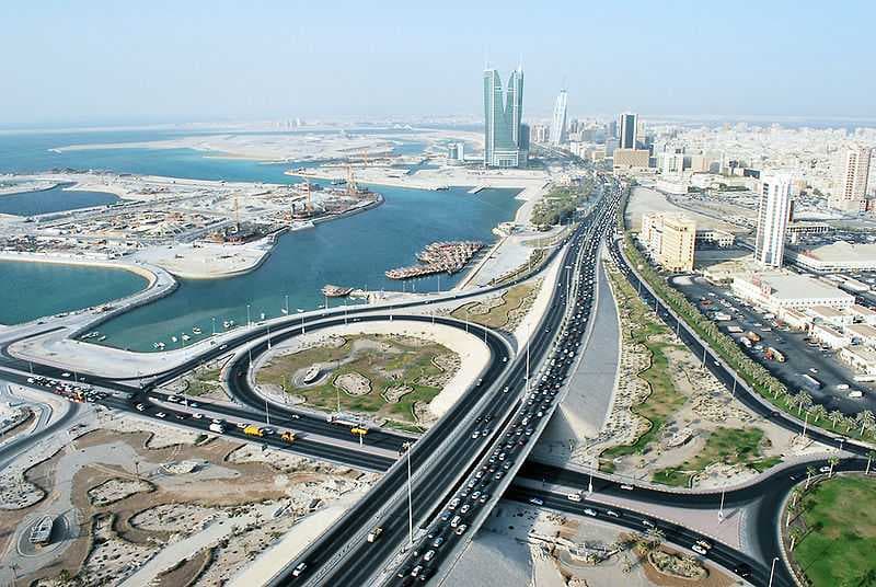 Bird's eye view of Bahrain