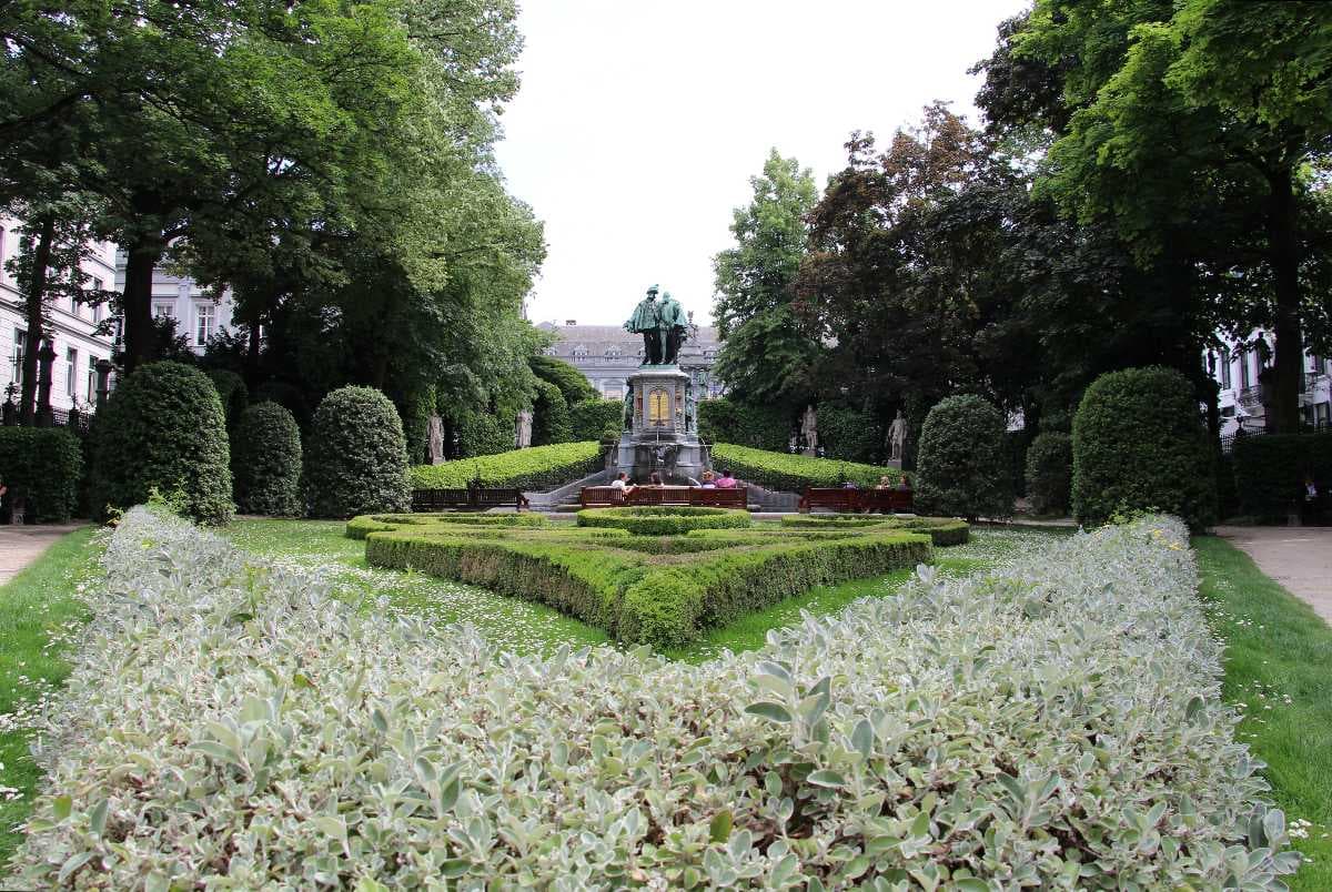 A gorgeous image of the Square of Petit Sablon, Brussels