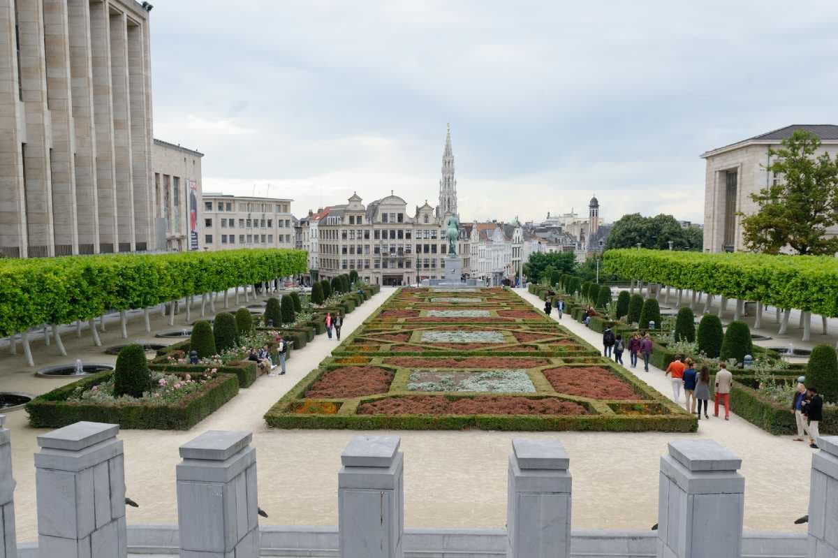 An image of the historic site of Mont des Arts