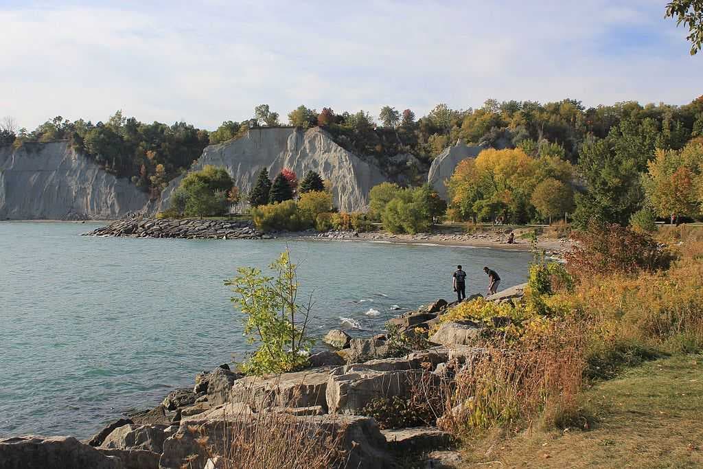 The Scarborough Bluffs is an escarpment in the city, formed during the last glacial period.