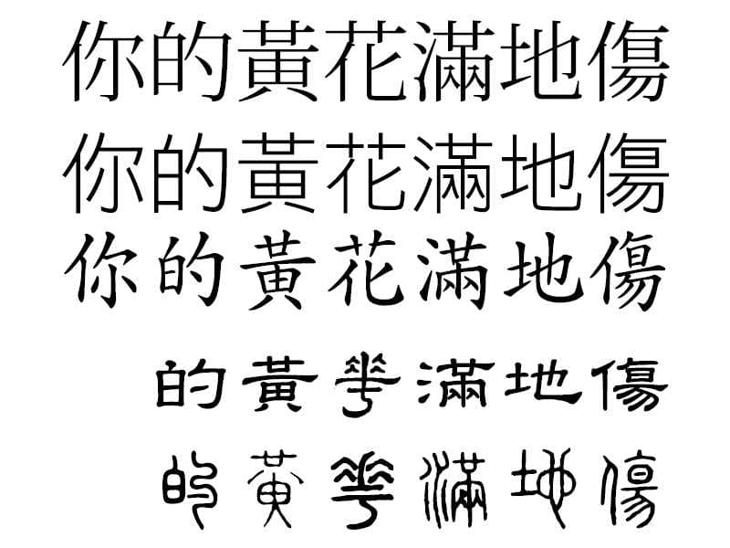 Chinese Script