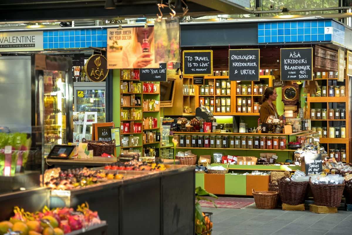 Vibrant market of Torvehallerne