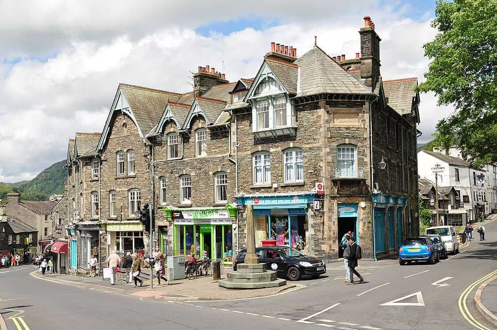 Rydal Road in the centre of Ambleside