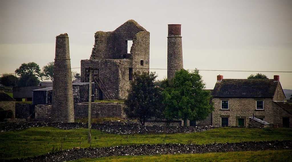 The ruins of the Magpie Mine near Sheldon