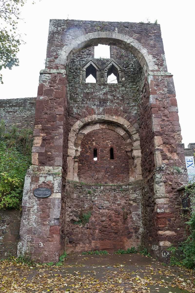 The gatehouse of Rougemont Castle