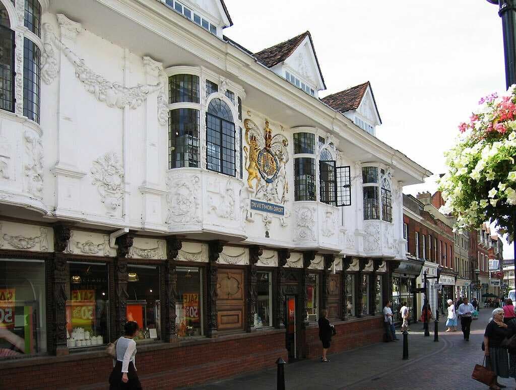 Ancient House, Ipswich is decorated with a particularly fine example of pargeting.
