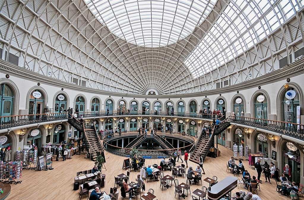The Leeds Corn Exchange opened in 1864.