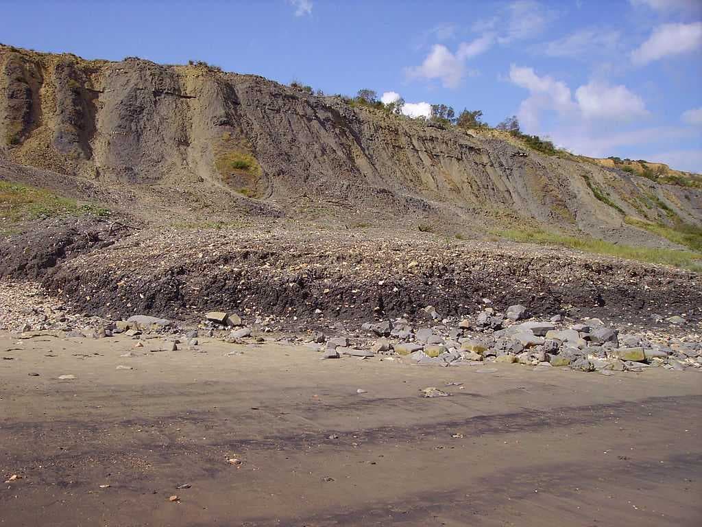 Landslip, east of Lyme Regis