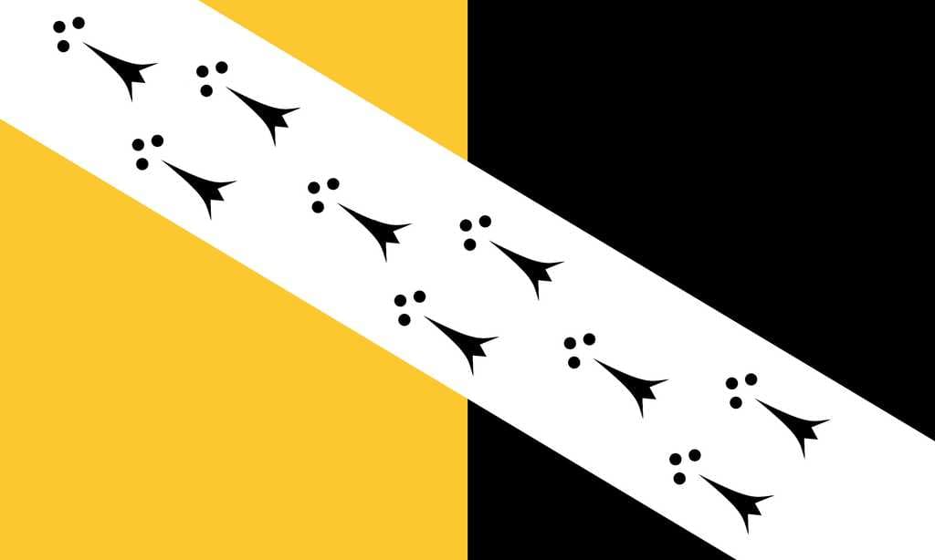 The flag of the historic county of Norfolk