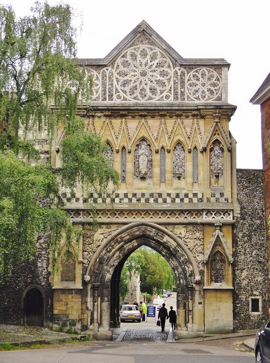St Ethelbert's Gate at Tombland was built as penance for riots which occurred in the 1270s