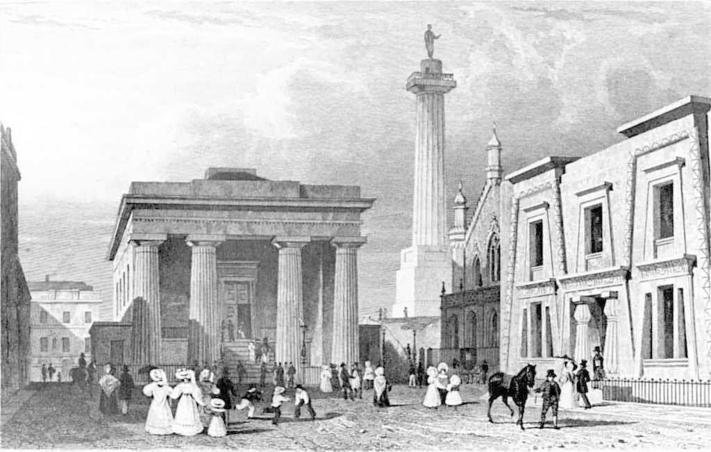 John Foulston's Town Hall, Column and Library in Devonport