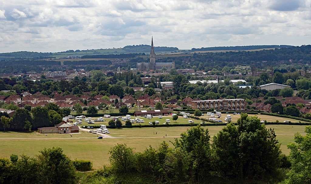Salisbury viewed from Old Sarum
