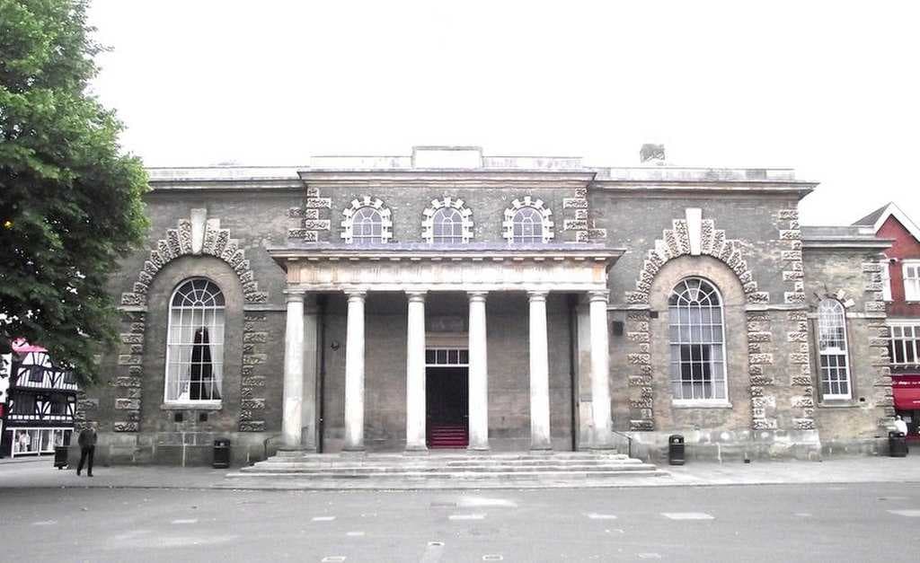 Salisbury Guildhall, completed in 1795, is now the meeting place of the City Council.