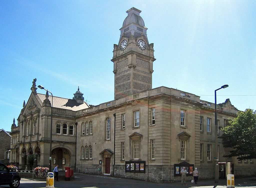 Weston-super-Mare Town Hall, the administrative headquarters of North Somerset