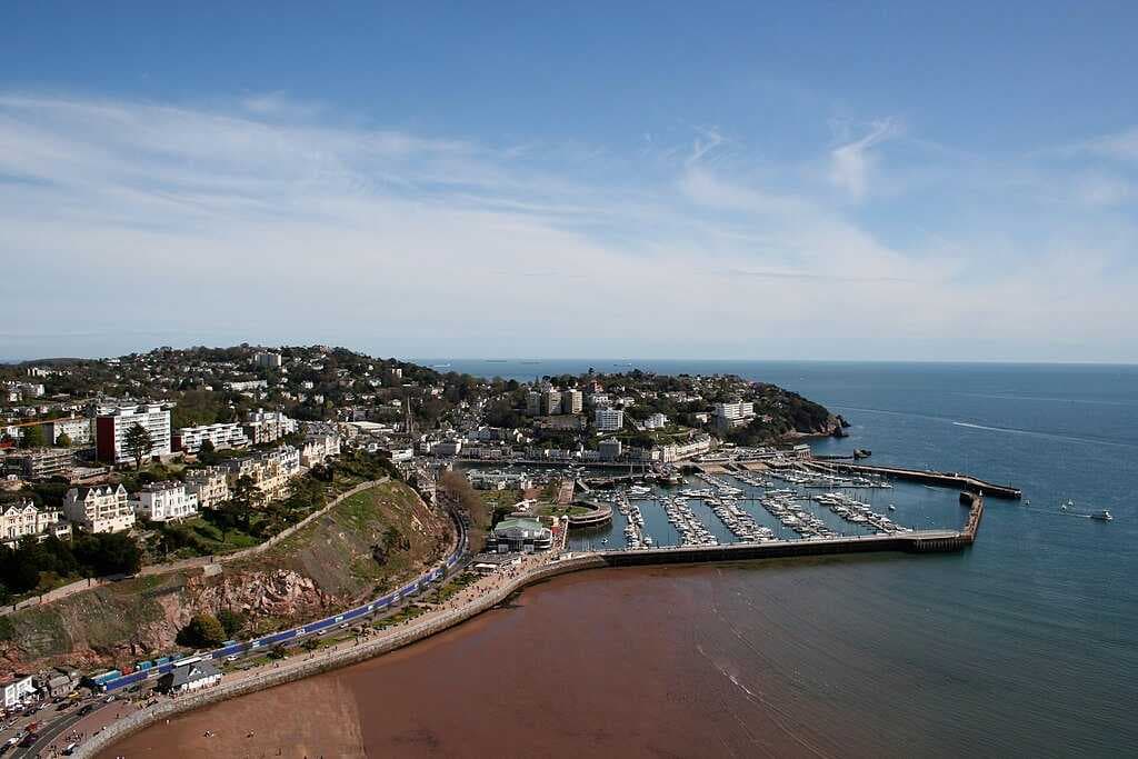 Aerial view of Torquay Harbour