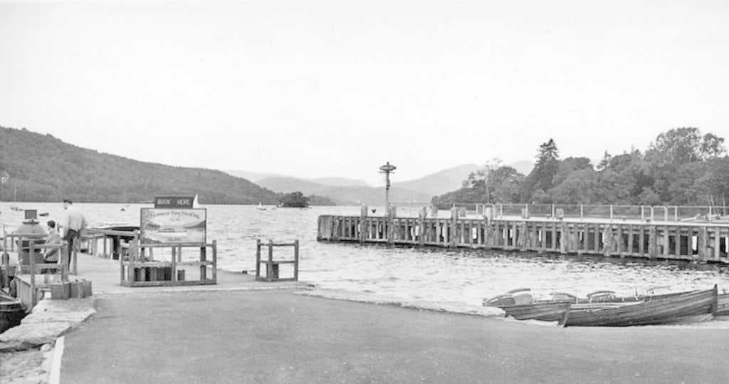 Bowness-on-Windermere landing station in 1961
