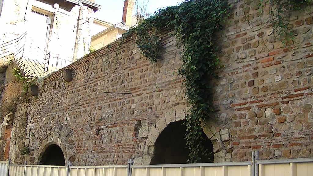 Section of the Roman city wall