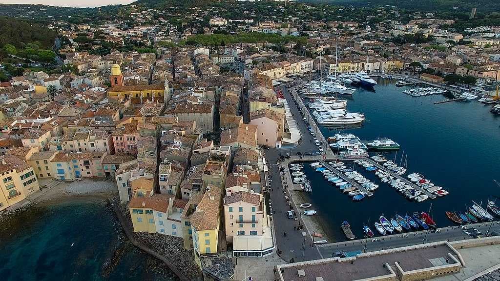 Aerial view of Saint-Tropez