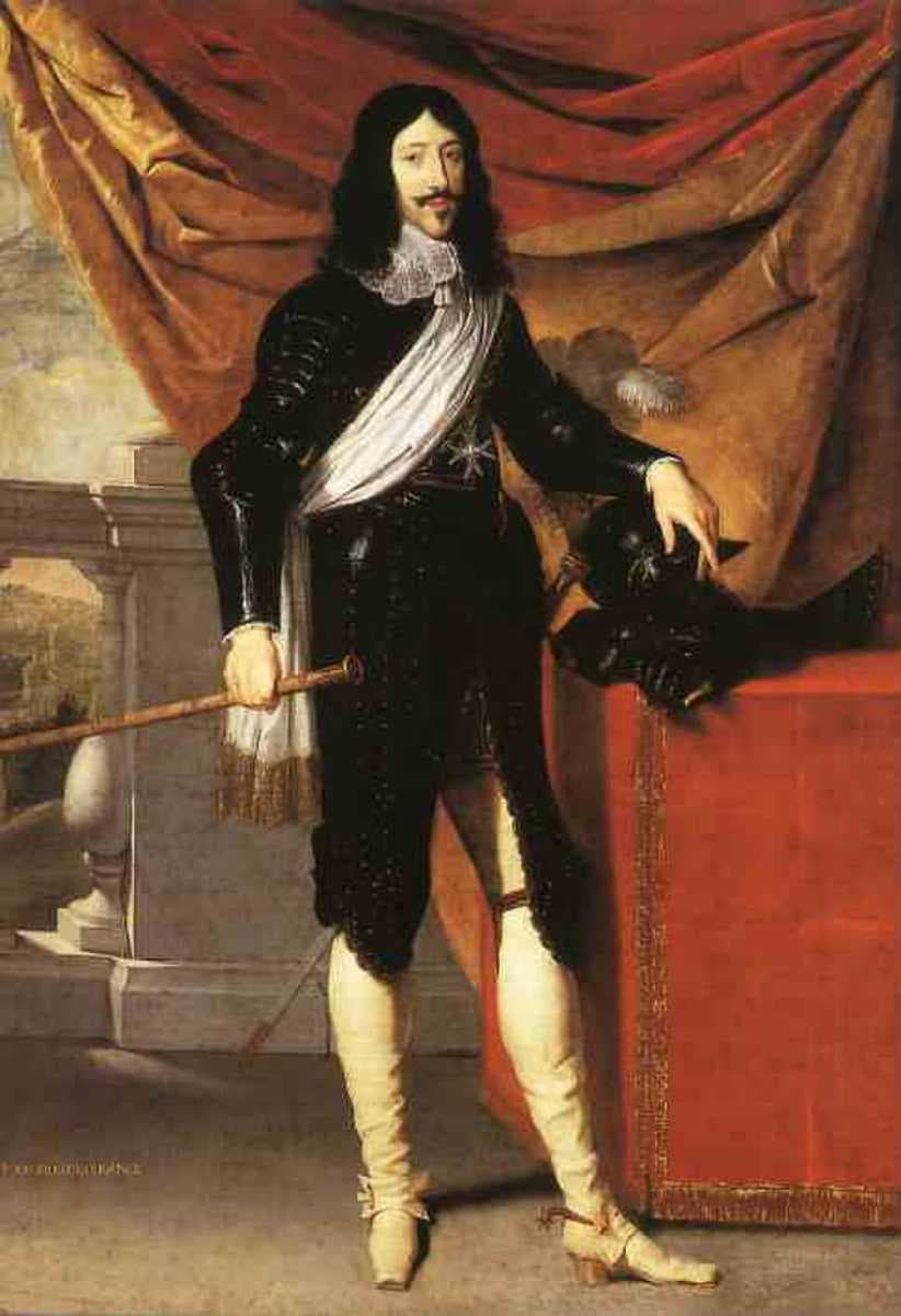 Louis XIII built the original hunting lodge that would become the Palace of Versailles under his son and successor Louis XIV