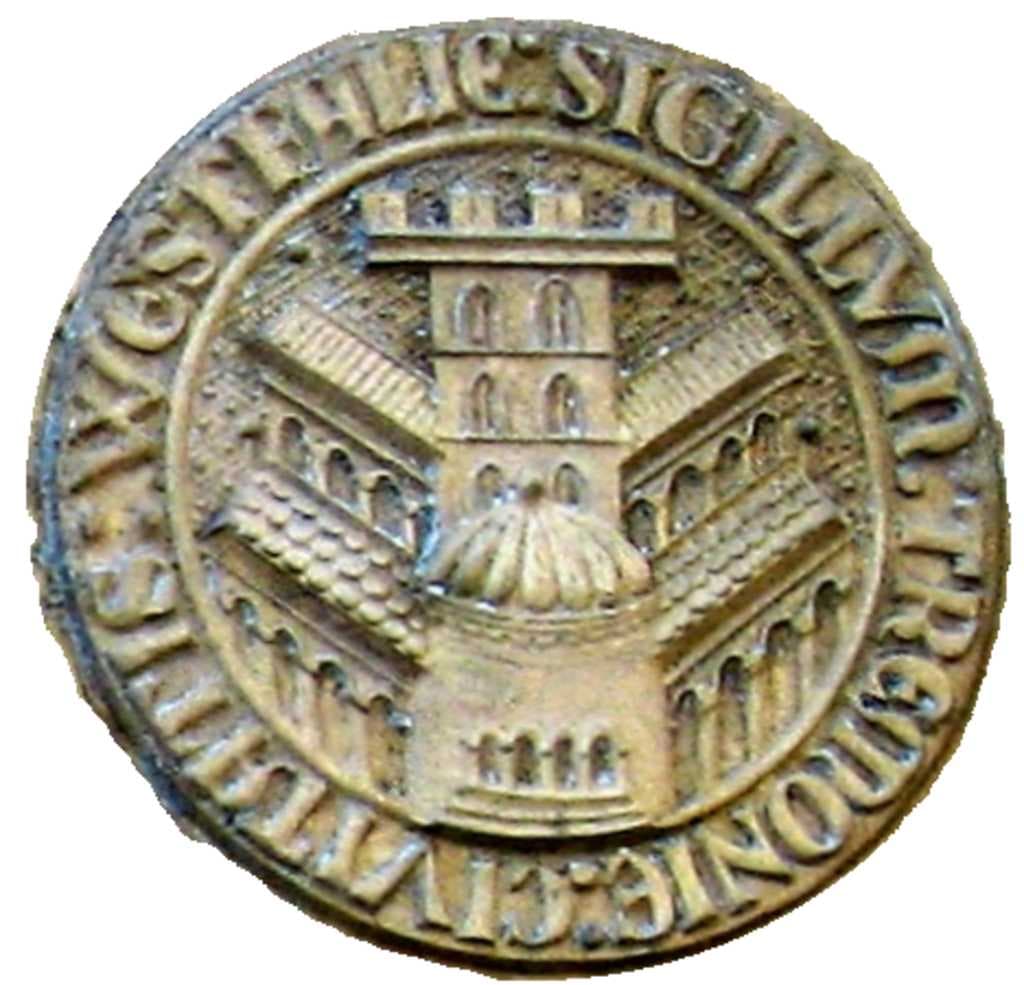 "Seal of Dortmund, the city of Westphalia" [SIGILLVM TREMONIE CIVITATIS WESTFALIE]