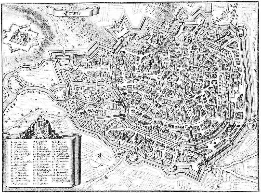 Erfurt in 1650