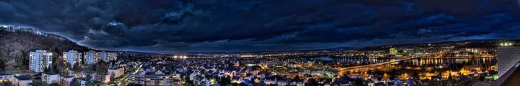 HDR panorama of Koblenz from Metternich