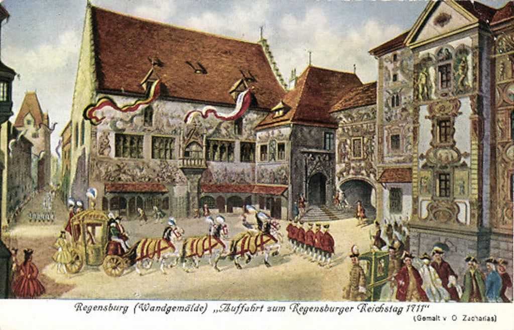 Ceremonial arrival at the Imperial Diet, 1711
