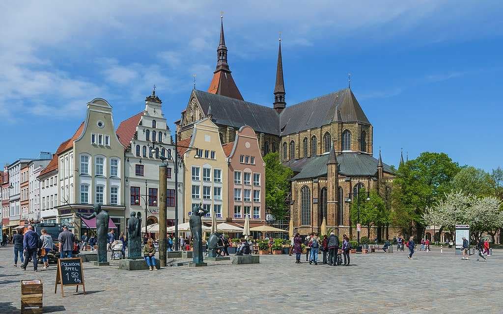 Colourful gabled houses of Rostock