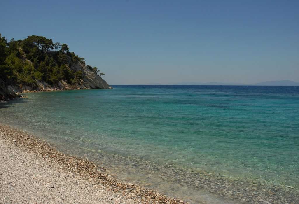 The crystal blue waters at Lemonakia Beach