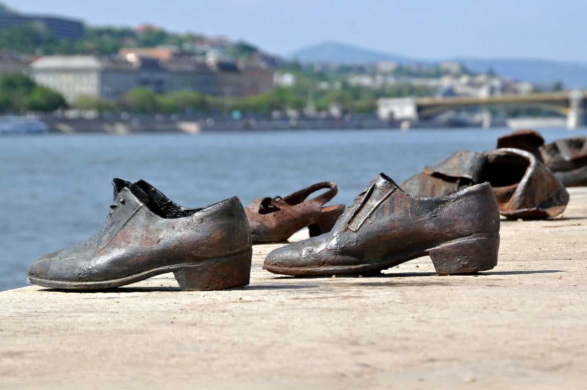 Shoes on the Danube River
