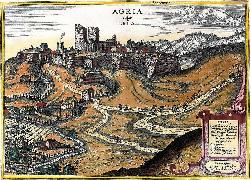 Eger in Georg Braun and Frans Hogenberg's Civitates orbis terrarum (1617)