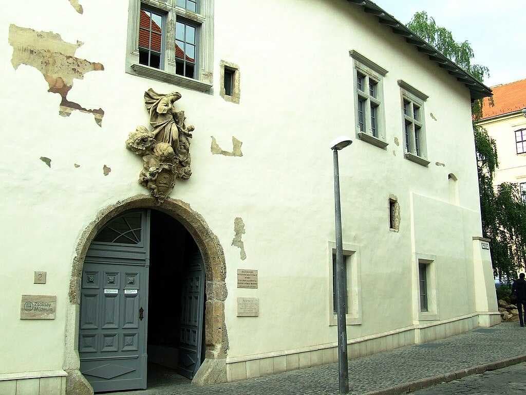 Zsolnay Museum. The House from the 13th Century.