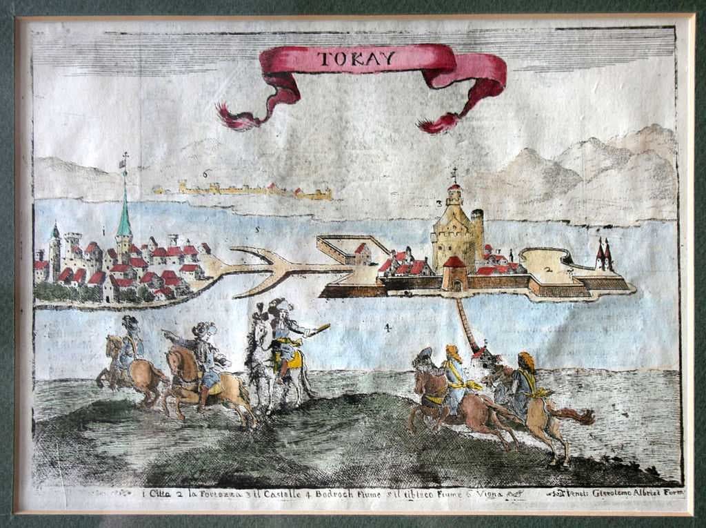 Tokaj Castle around 1664