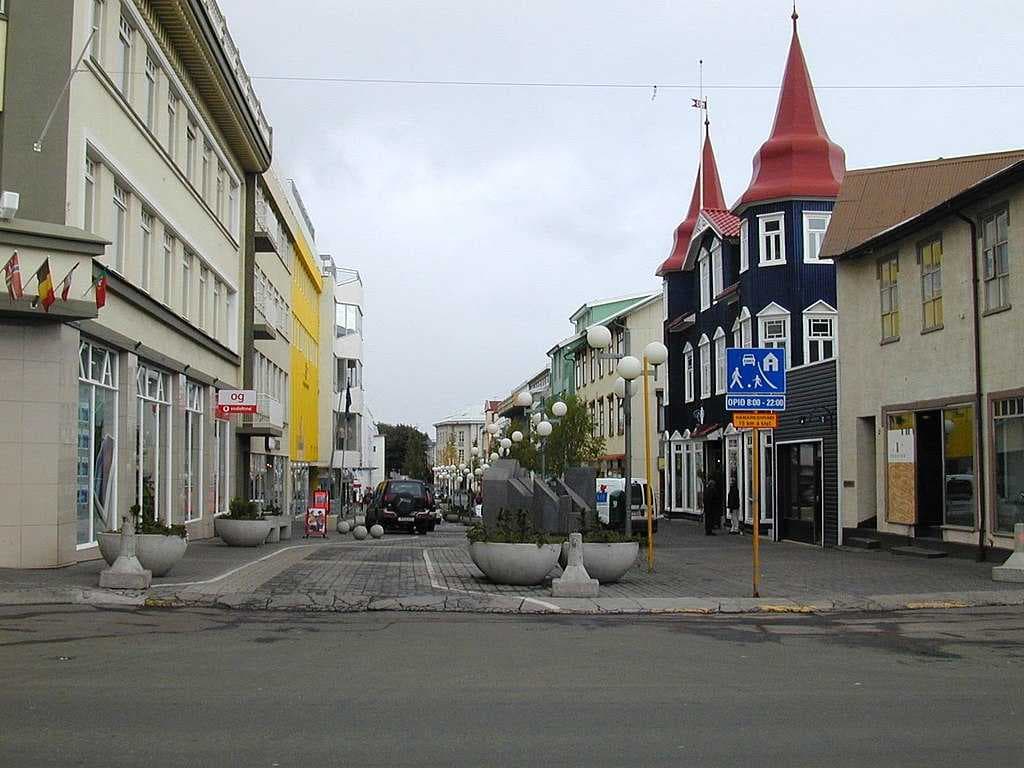 The town centre of Akureyri