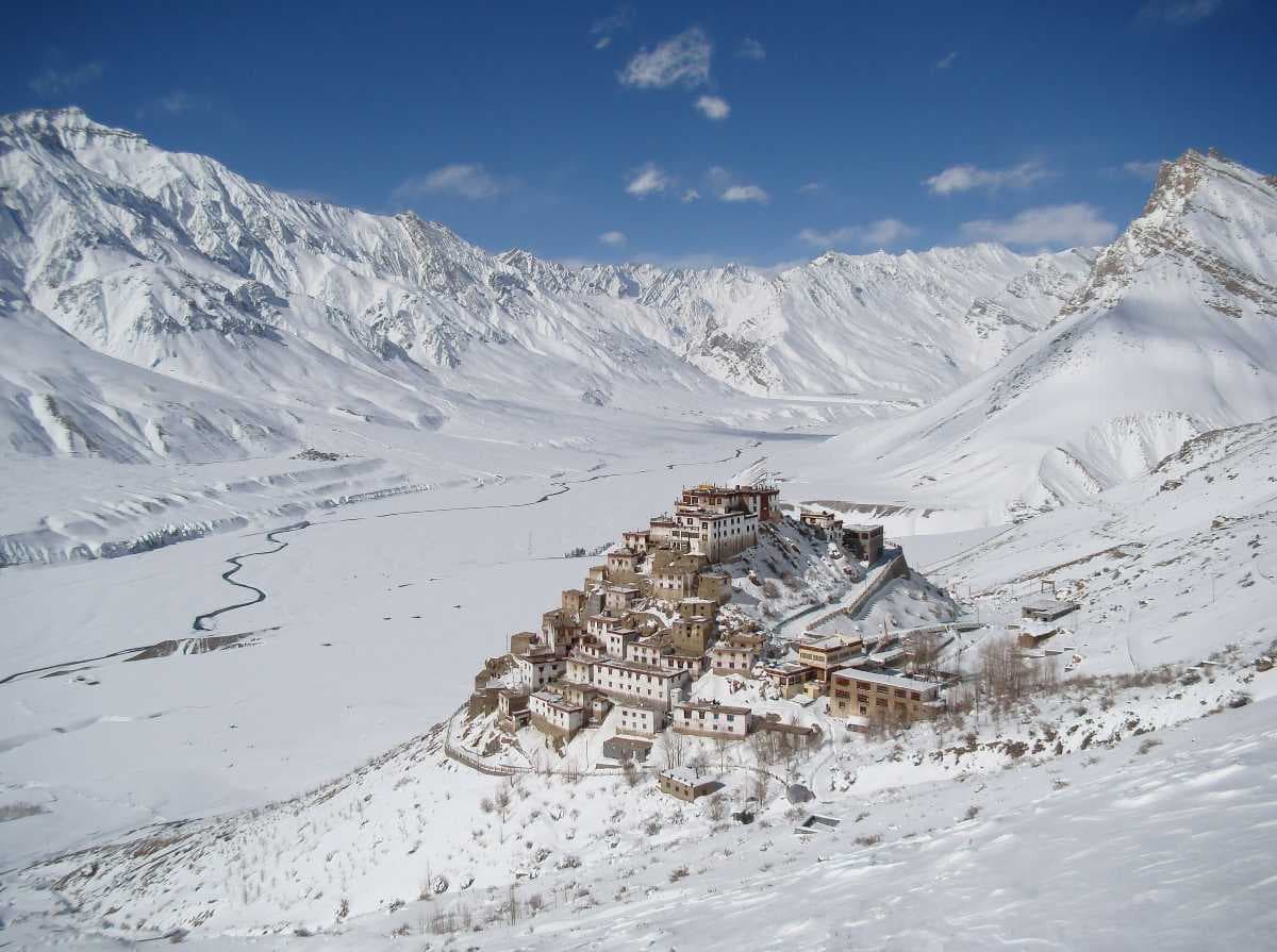 Snow covered mountain