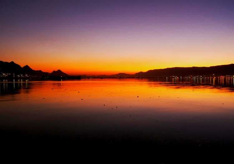 Sunset View of Ana Sagar Lake, Ajmer