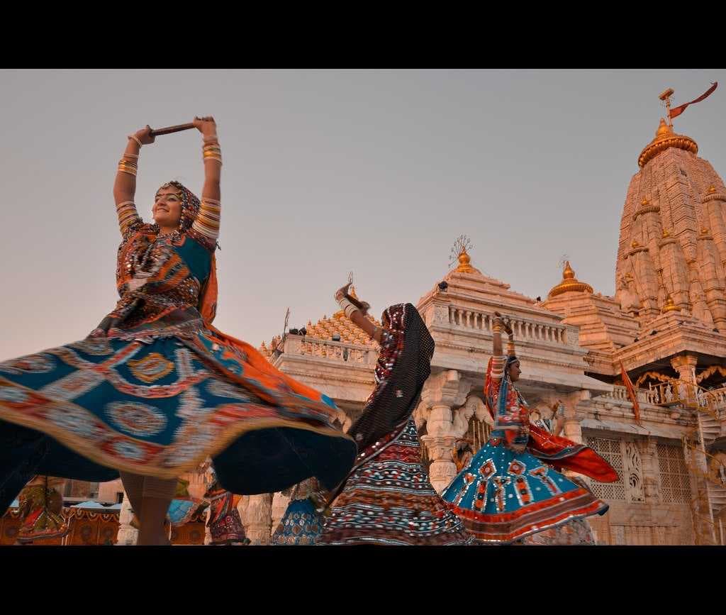 Navratri garba at Ambaji temple