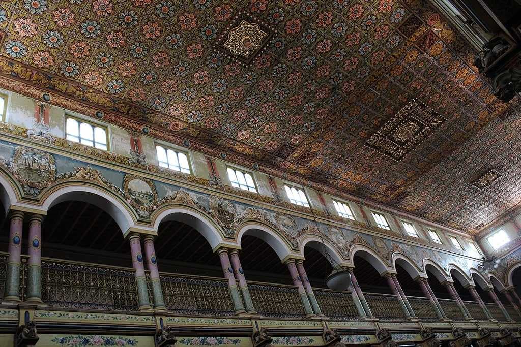 Rooftop of a typical chettinadu house - chettinadu architecture.
