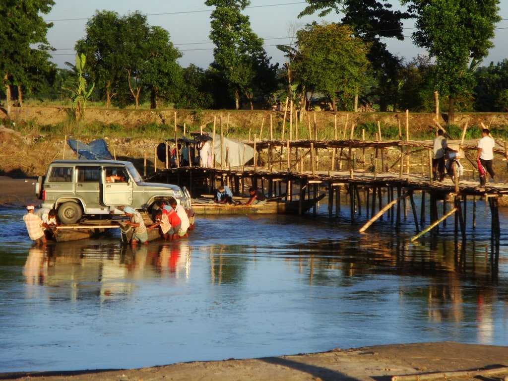 Crossing the river