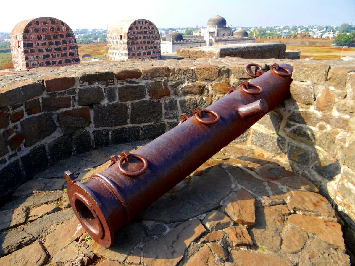 World's Largest Cannon in Gulbarga Fort