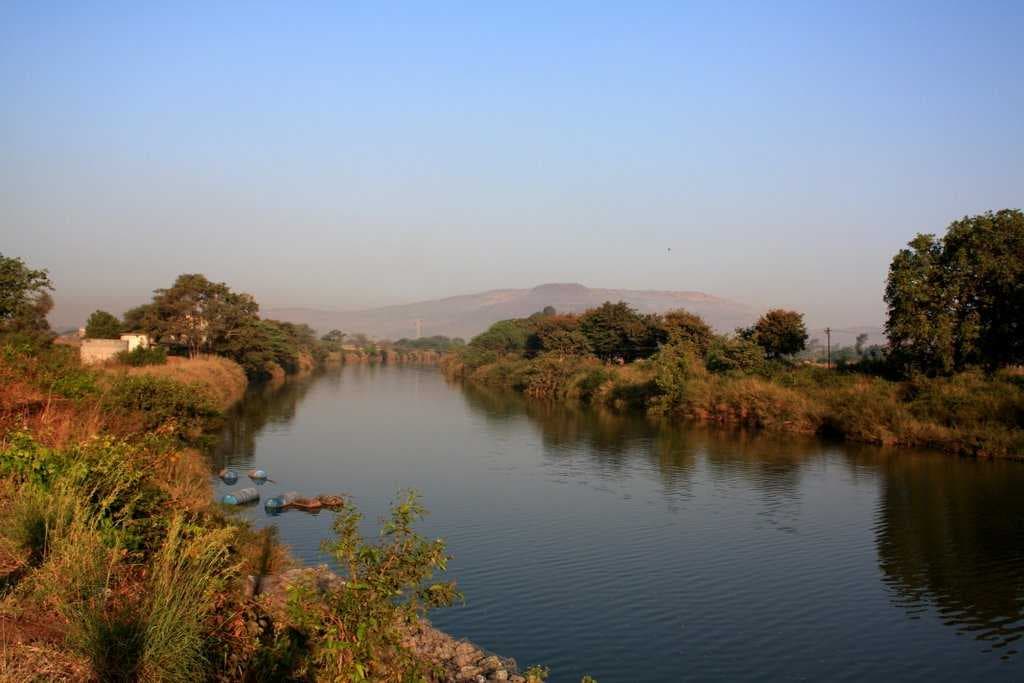 Indrayani River - Looking away from Khamshet Station