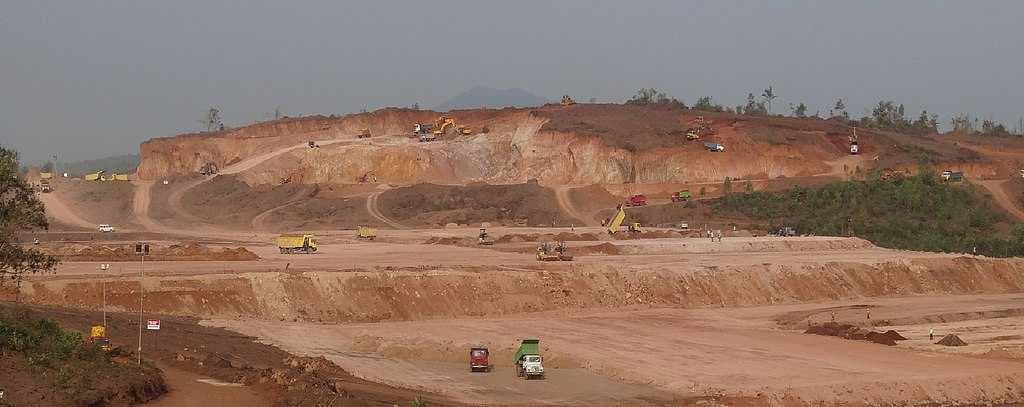 Earth work at the airport site in 2014