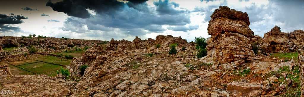 Panoramic View of Oravakallu Rock Garden