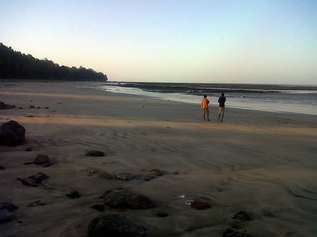 Manori beach during early morning.