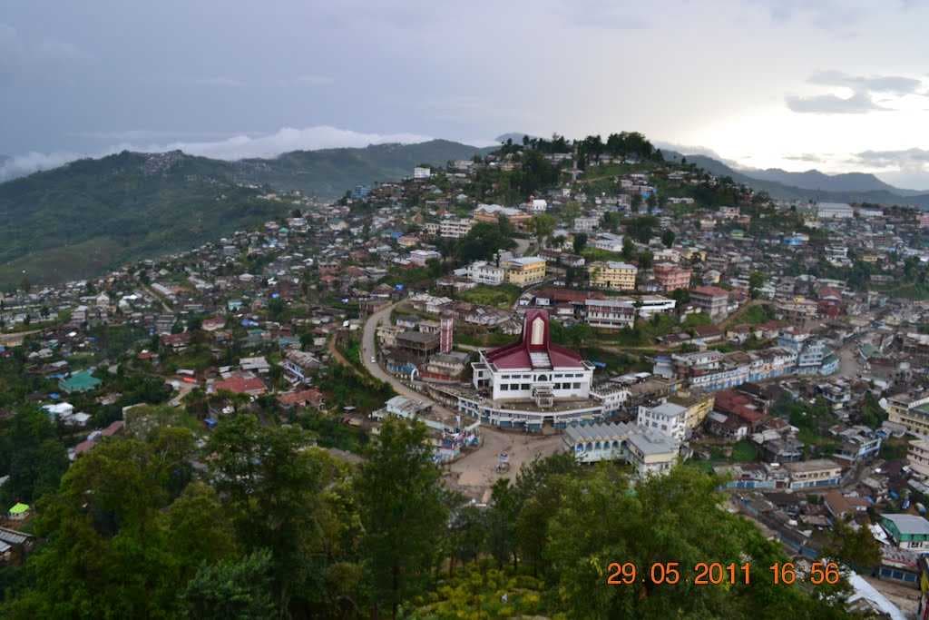 mokokchung view from tower