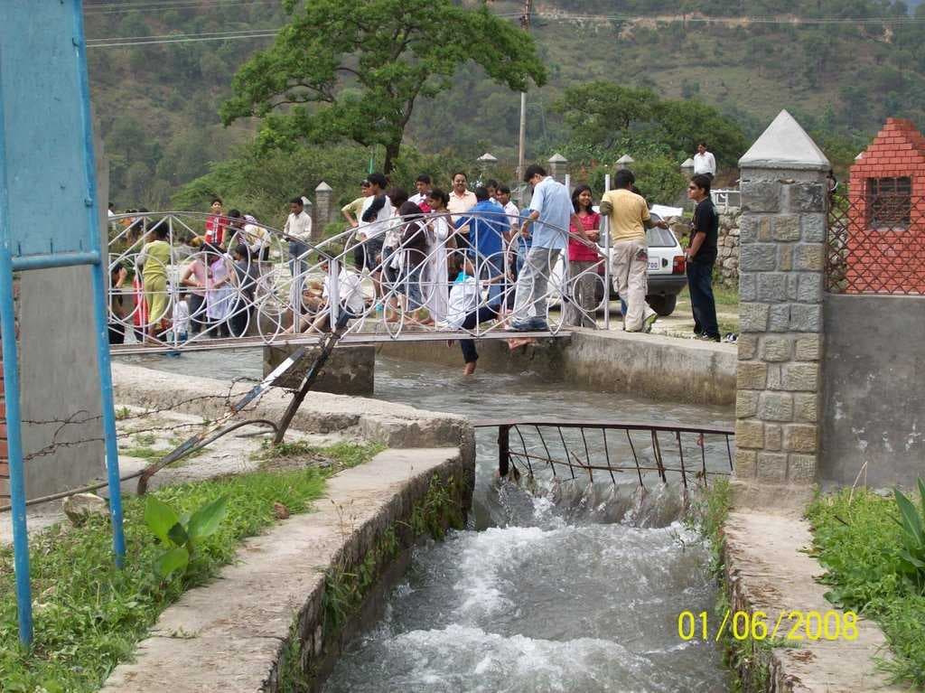 Neugal Cafe, A Govt. maintained Picnic Spot, Children thrilled as bathing in the Kuhl ( Indian Name for a small stream, from a main water source, meant to irrigate the fields)